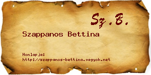 Szappanos Bettina névjegykártya